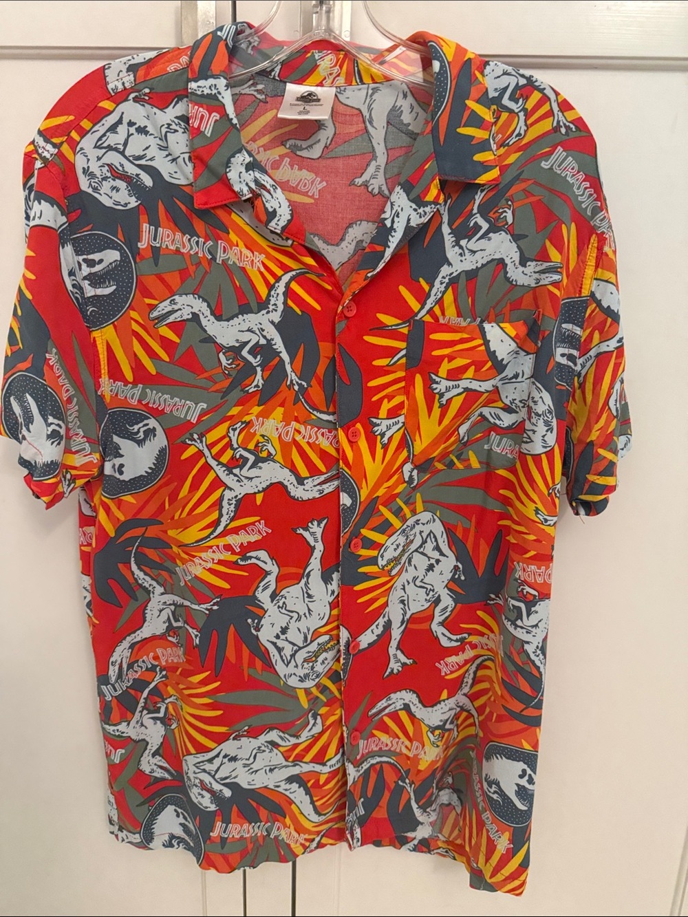 Jurassic Park Hawaiian Shirt Size L
